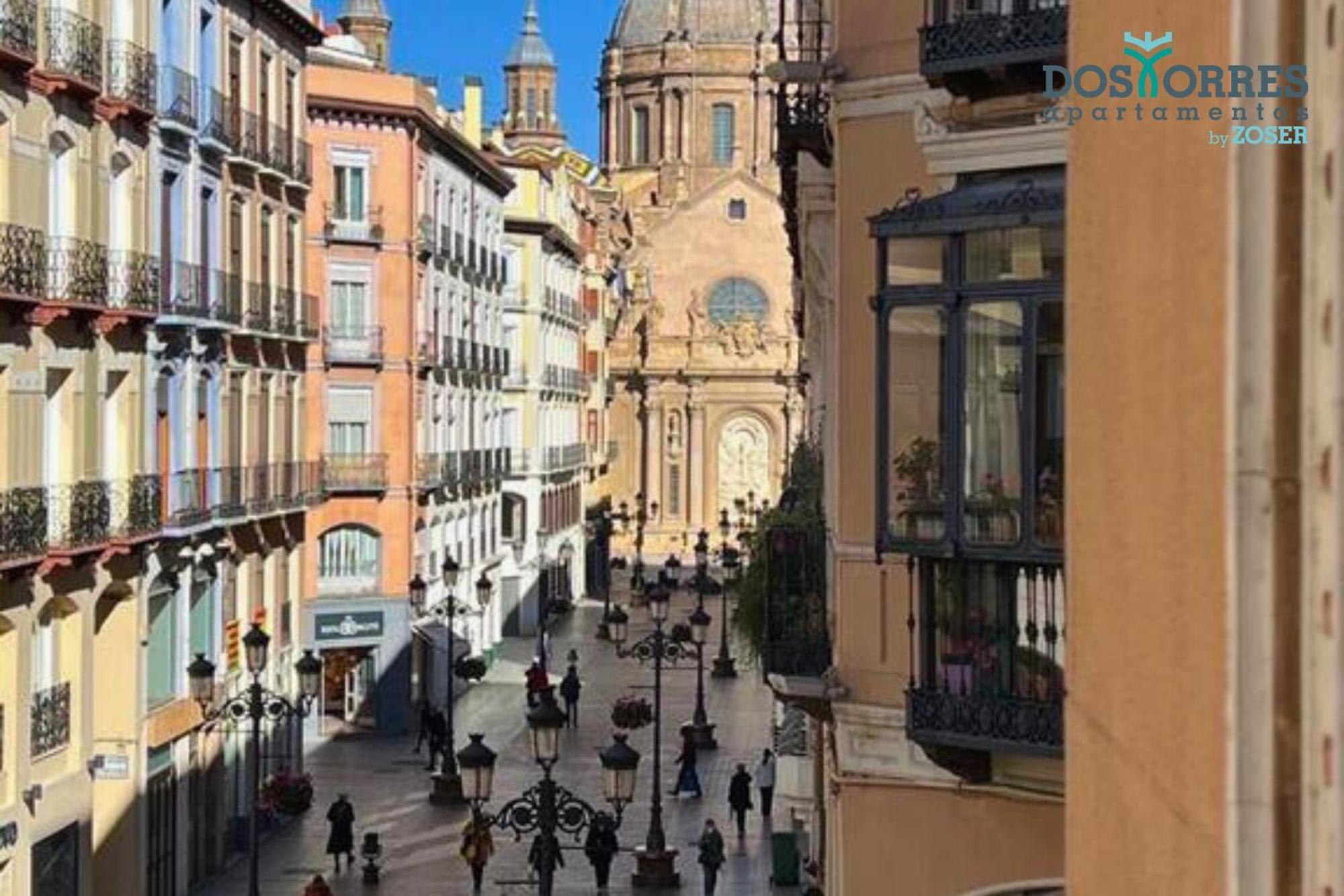 Dos Torres Pilar Suites- Balcones Con Vistas A La Ciudad Zaragoza Kültér fotó