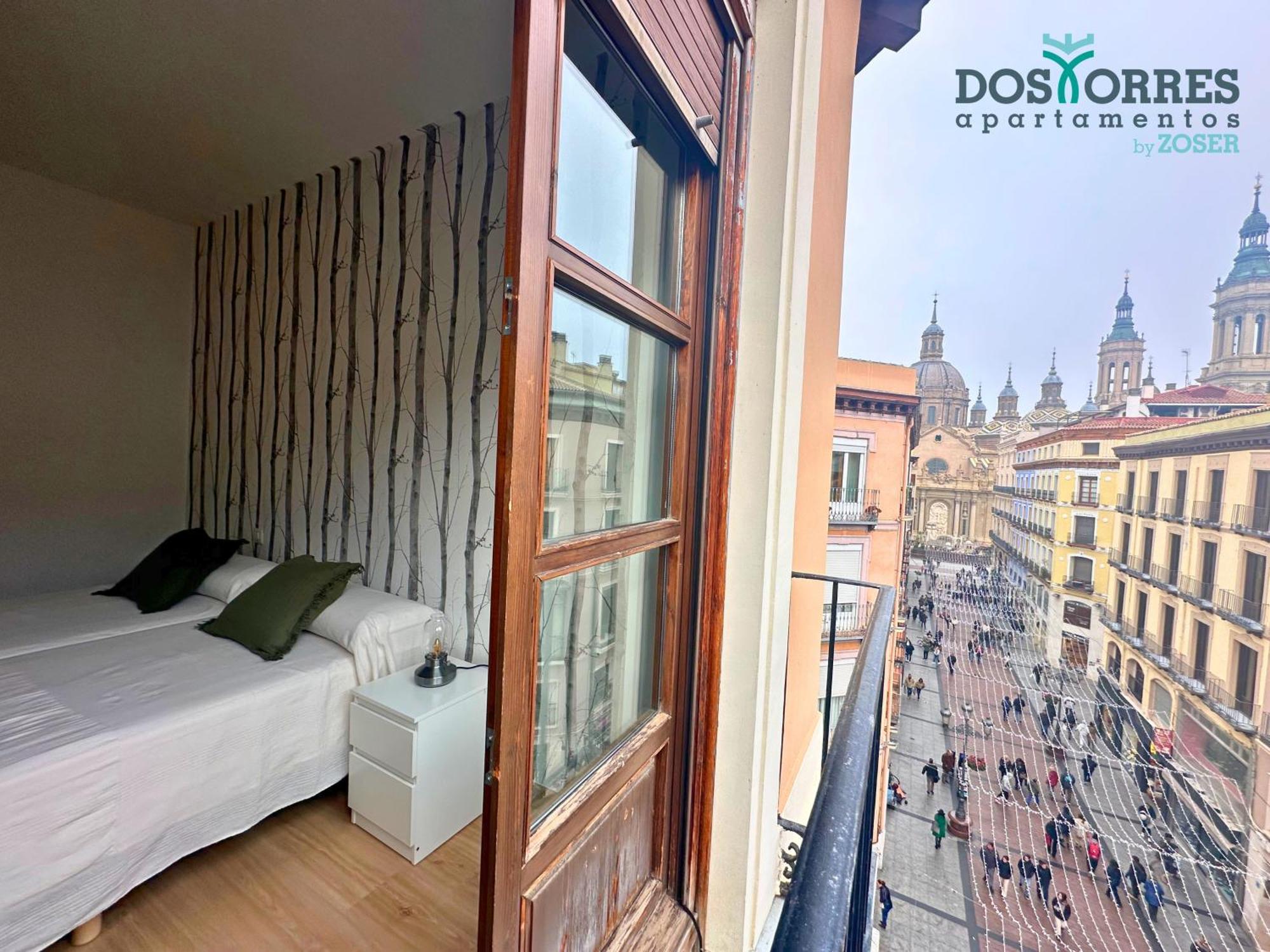 Dos Torres Pilar Suites- Balcones Con Vistas A La Ciudad Zaragoza Kültér fotó