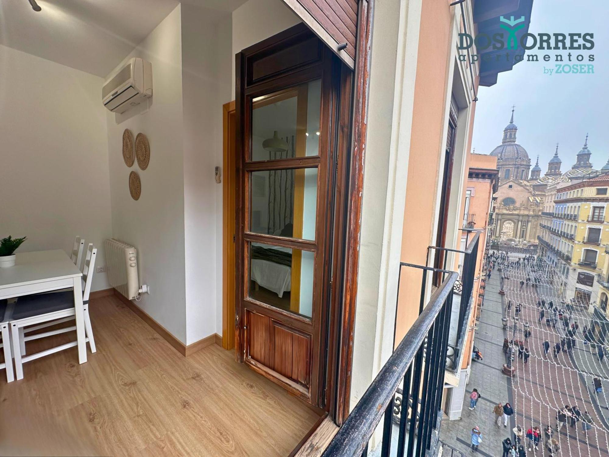 Dos Torres Pilar Suites- Balcones Con Vistas A La Ciudad Zaragoza Kültér fotó